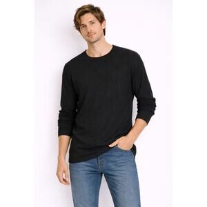 Sonoma Thermal Shirt XXL Tall Black Waffle Knit Long Sleeve Mens Basic